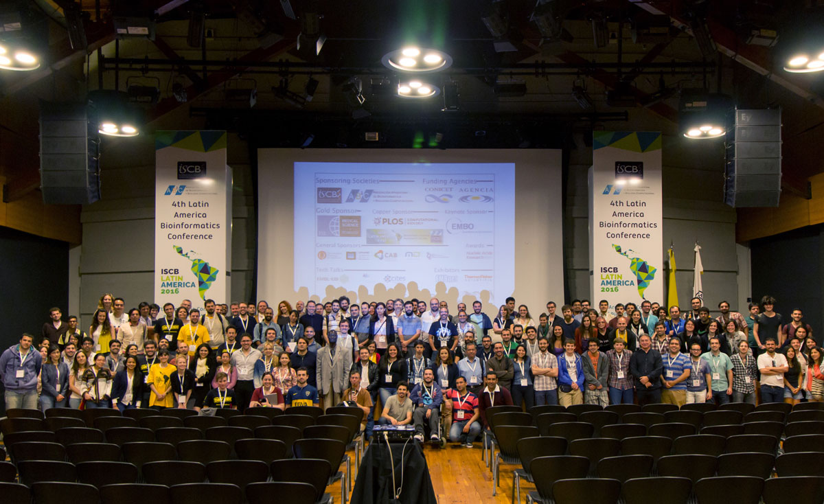 ISCB-LA 2016 conference group photography. Photo by Franco L. Simonetti.